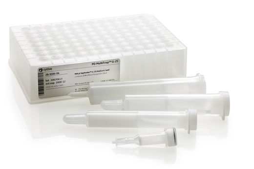 Columnas de desalinización PD-10 empacadas con resina Sephadex G-25